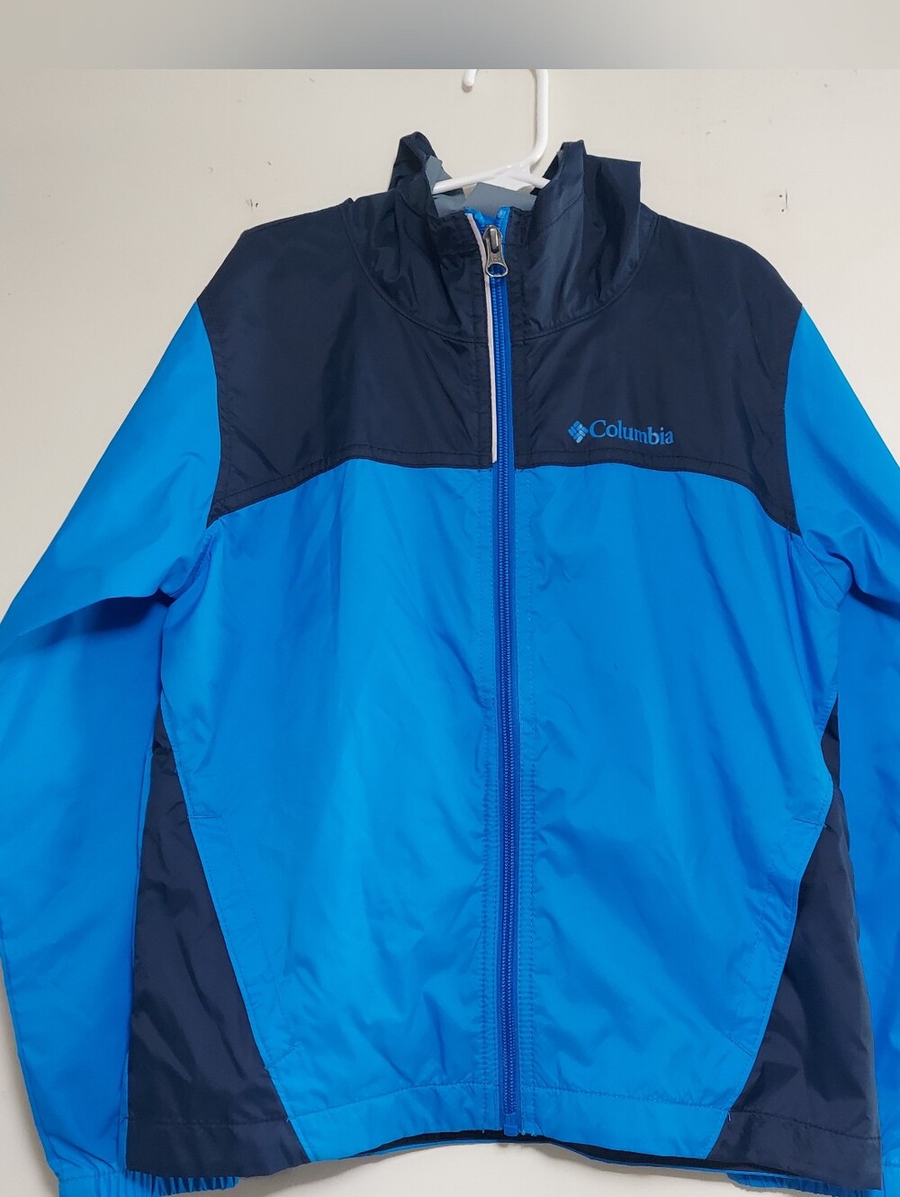 Columbia Blue and Navy Kids' Wind Breaker Jacket